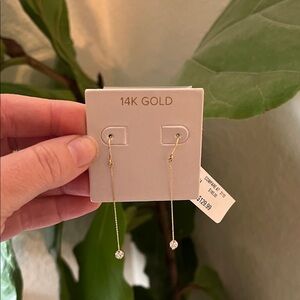 Yellow gold earrings